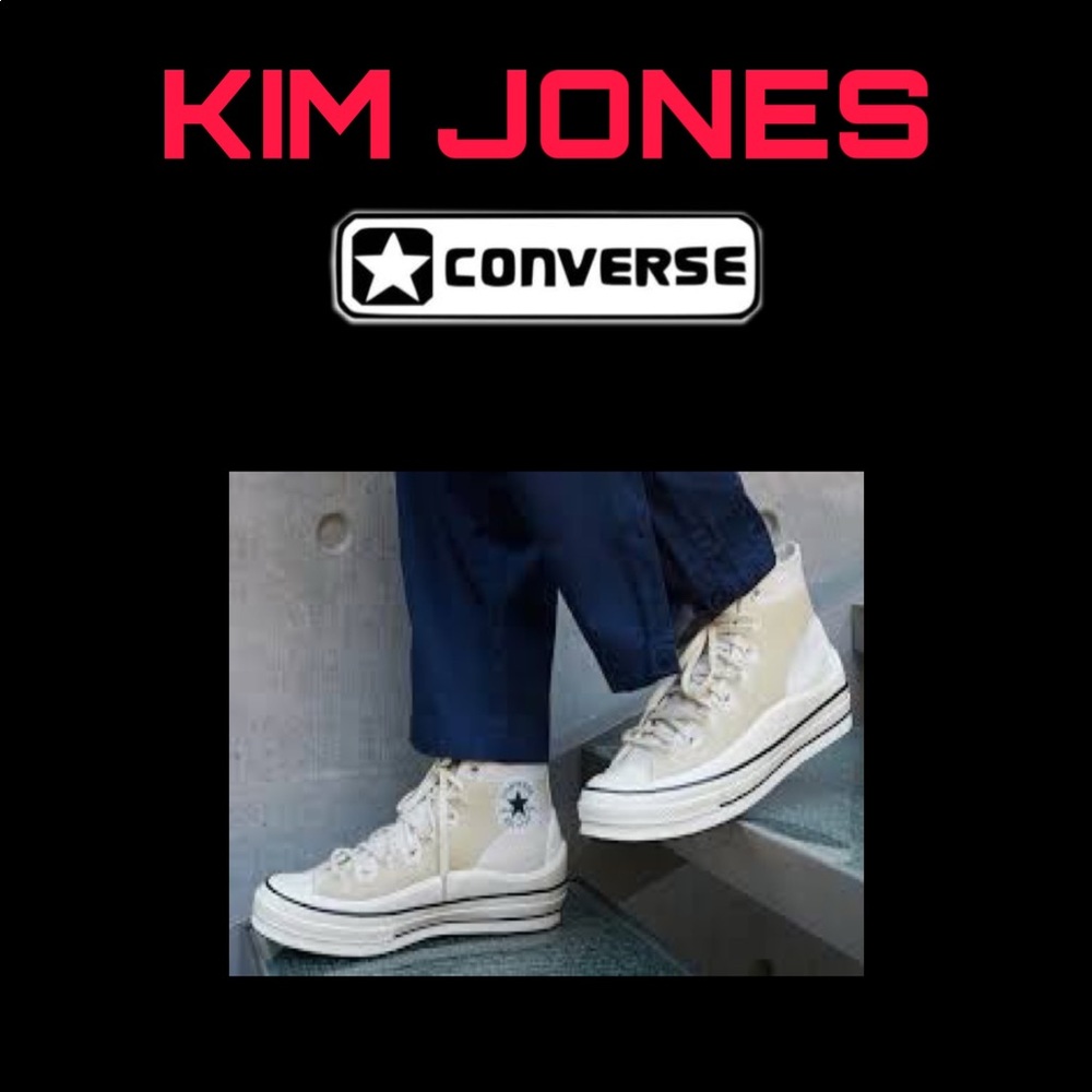 Kim Jones Converse (NWOT)Natural Ivory/Egret/Black